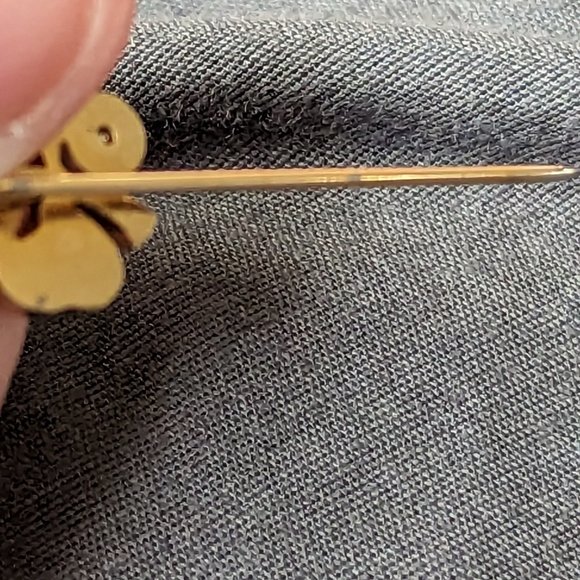 Vintage 3 Leaf Clover Pin - Picture 2 of 4